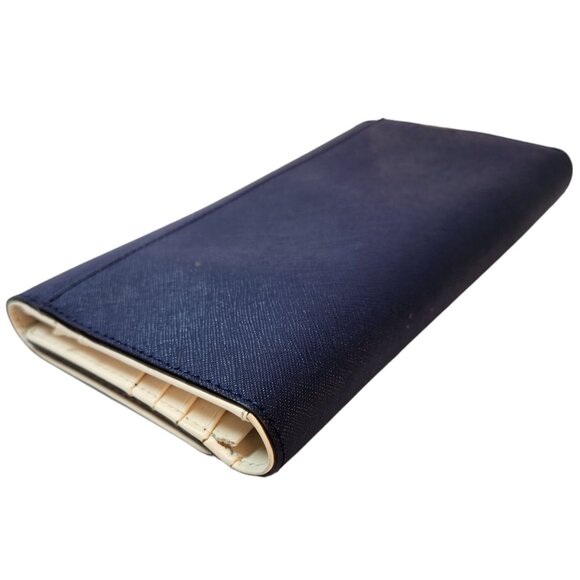 Kate Spade NY Mikas Pond Phoenix Trifold Leather Travel Wallet Oceanic Blue NEW - Picture 11 of 11